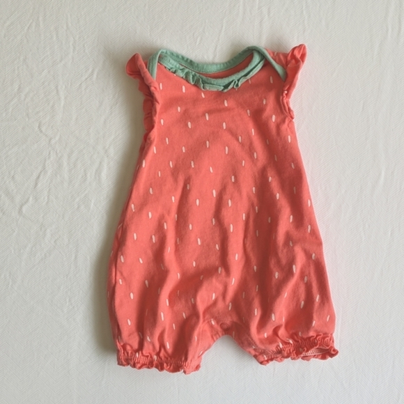 🌟3/$15 strawberry newborn bubble romper playsuit Carter's - Picture 1 of 5